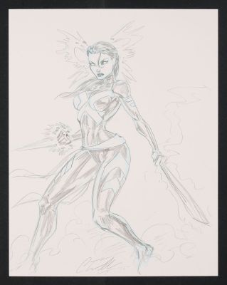 Chris Williams | Psylocke Sketch | mycomicshop.com