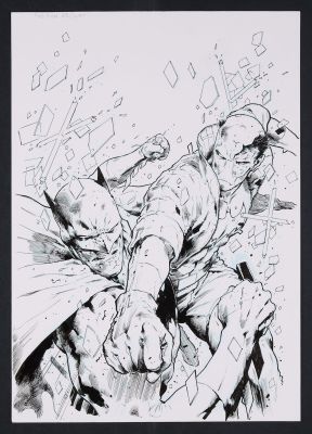 Trevor Hairsine | Original Cover Art for Red Hood and the Outlaws #25 (2018) by Trevor Hairsine with Prelims | mycomicshop.com