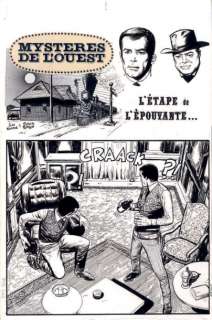 Forton, Grald | Les mystères de l’ouest Ensemble des 12 planches originales | Cornette de St Cyr
