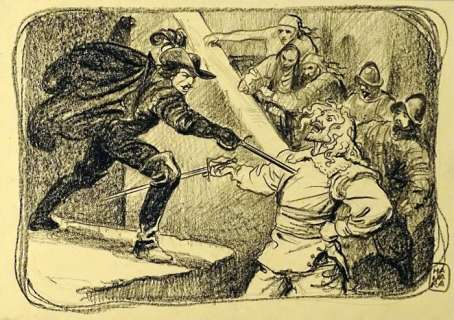 Manara, Milo | Manara, Milo - Dessin original - Mousquetaires | Catawiki