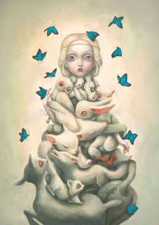 Benjamin Lacombe - Peinture originale et couverture du artbook Curiosities - Curiosities