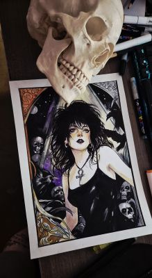 Guilherme Silva - DEATH - Pinup art by Guilherme Silva - 9,8" x 13,7"