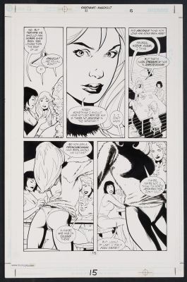 Yanick Paquette, Mark Lipka | Original Art from Codename Knockout #11 (2002) Page 15 Pencils by Yanick Paquette, Inks by Mark Lipka | mycomicshop.com (Buy It Now)
