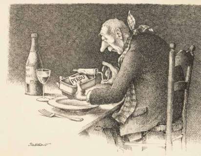 Serre Claude | Â«Perdu!Â» Dessin Ã  la plume et encre de Chine, format 30 x | Tessier Sarrou