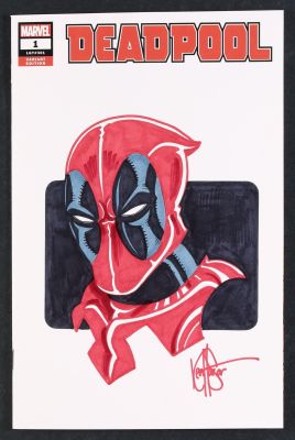 Ken Haeser | Deadpool #1I (2018) Sketch Cover | mycomicshop.com (Buy It Now)