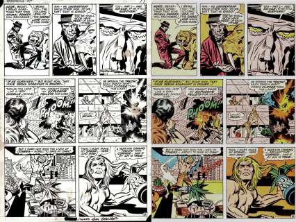 Jack Kirby, Sam Grainger - astonishing tales #2 p 8 (ka-zar battles kraven, very first petrified man issue! ) 1970