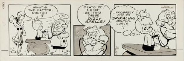 Gene Hazelton | The Flintstones, strip du 7 janvier 1972 | Galerie 9ème Art