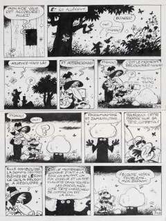 Macherot | Sibylline, planche n°34 Ã  l’encre de Chine d… | Millon