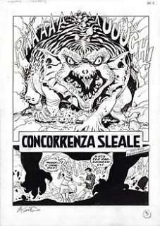 Giampiero Casertano | Giampiero Casertano Title page - Dylan Dog n. 220 - Tavola originale "Concorrenza sleale" - (2004) | Catawiki