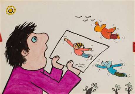 Bohdan Butenko (b. 1931) "Flying Gapiszon Gucio and | Desa Unicum