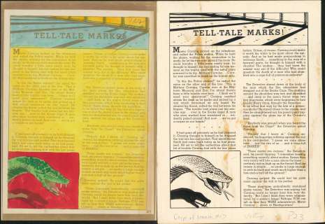 TELL-TALE MARKS!, CRYPT OF TERROR #17, SP Text Story, Art (1950) | Russ Cochran