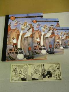 Marc Sleen | Nero 2 - De zoon van Nero - Grote luxe met linnen rug + 2 kleinere + originele strook - Cartonné - EO - (2000) | Catawiki
