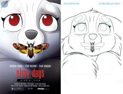 Tony Fleecs Trish Forstner - stray dogs issue 1 page cover