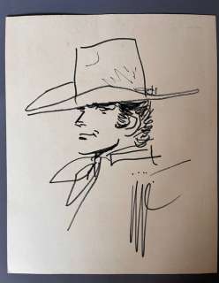 Jijé | Jerry Spring - Dessin dédicacé de Jerry Spring par Jijé | Catawiki