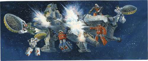 Masami Watanabe Hand-Drawn Color Manuscript "Machine Robo" TV Land | Mandarake (Big Web)