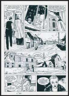 Francis Vallès - Planche originale n°35 - Noël, 1932 - Les maîtres de l‘orge