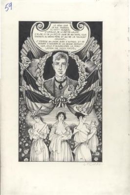 Georges Pichard | Les Exploits d’un Don Juan, 1990, page 67, planche de fin | Galerie 9ème Art