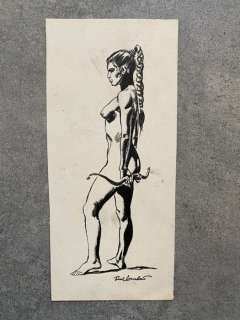 Cuvelier, Paul | Cuvelier, Paul - Dessin Original - Amazone nue | Catawiki