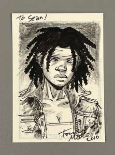 Tony Moore Michonne Sketch Card | Golden Age Collectibles