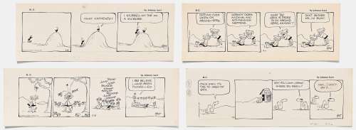 Lot of Four ’’B.C.’’ Comic Strips from 1967-1976 | Nate Sanders
