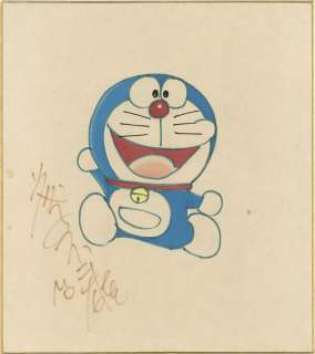 Fujiko Fujio Hand-Drawn Color Shikishi "Doraemon"