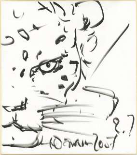 Yoshitaka Amano Hand-Drawn Shikishi "Guin Saga" Guin