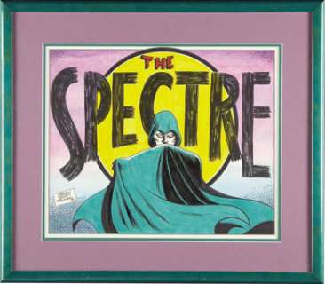 Sheldon Moldoff More Fun Comics #52 The Spectre Splash Page Re-Creation Painted Original Art (1993). This -