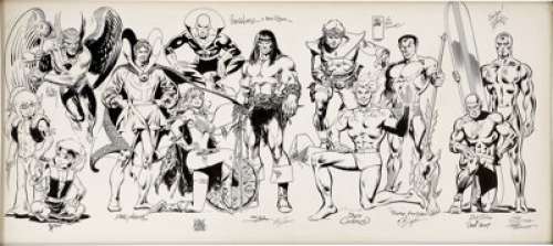 Specialty Illustration: Neal Adams, Ross Andru, John Buscema, Dave Cockrum, Dick Dillin, Jose Garcia-Lopez, Gil -