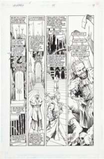 Shea Anton Pensa and Vince Locke The Sandman #55 page 14 Original Art (Vertigo, 1993). The traveler appears -