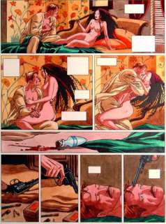 Miralles | Ensemble complet de huit cases formant la planche originale n°21. | Kahn et Associés