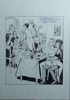 Mario Cubbino | Mario Cubbino - Illustrazione originale - Hard Umoristica - La principessa su pisello - Page volante - (1990) | Catawiki