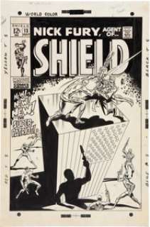 Herb Trimpe and Sam Grainger Nick Fury Agent of S.H.I.E.L.D. #13 Nick Fury vs. The Super-Patriot Cover Original - | Heritage