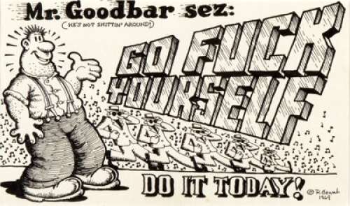 Robert Crumb Zap Comix #3 "Mr. Goodbar" Partial Page Original Art (Apex Novelties, 1968). - | Heritage