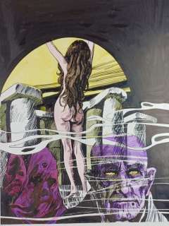 Marco Rostagno | Horror n. 6 - Marco Rostagno - Originale di Copertina per Sansoni - Page volante - Exemplaire unique - (1970) | Catawiki