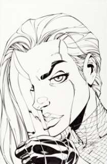 J. Scott Campbell and Alex Garner Danger Girl #4B Abbey Chase Cover Original Art (Image, 1998). Abbey Chase -- the -