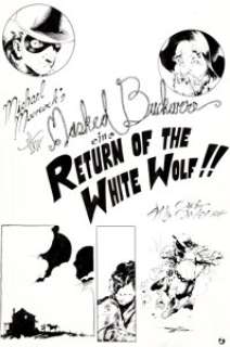 Vatche Mavlian Digital Webbing Presents #6 Complete 12-Page Masked Buckaroo Story "Return of the White -