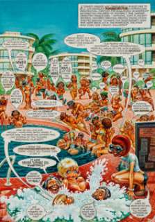 Harvey Kurtzman and Will Elder Playboy Little Annie Fanny Complete 3-Page Story "Singles Apartment" -