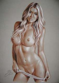 Sly | Sly - Original drawing - sepia - Nude women - Size: 31 x 42 cm. - (2023) | Catawiki