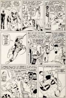 Steve Ditko Amazing Spider-Man #22 Page 10 Original Art (Marvel, 1965). Who is afraid of a circus clown? - | Heritage