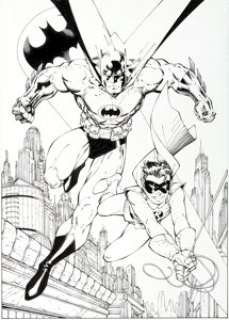 Jim Lee and Scott Williams Batman and Robin: Partners In Fighting Crime Lithograph Original Art (Warner - | Heritage
