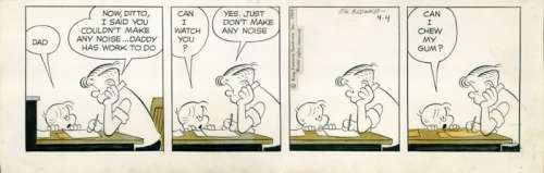 Dik Browne | Hi and Lois - Dik Browne - Hi and Lois - Original daily strip | Catawiki