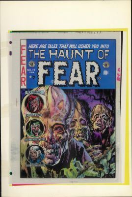 EC LIBRARY PRODUCTION MATERIAL -COVER COLOR KEY GUIDE-The Haunt of Fear No.17 | Russ Cochran