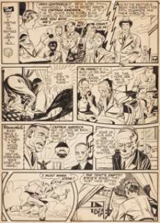 Jack Kirby and Joe Simon Captain America Comics #5 "Killers of the Bund" Page 6 Original Art (Timely, -