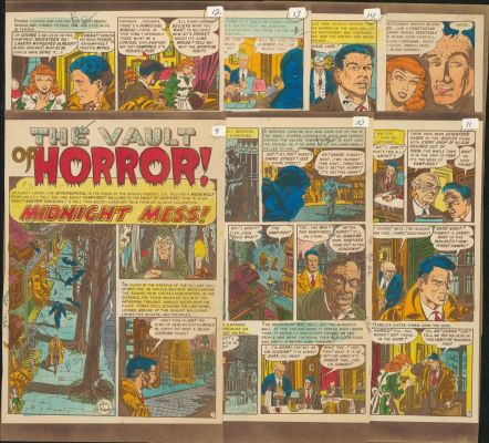 Orlando-Midnight Mess- Vault of Horror #35, Complete 7 Pg Story Silver Print (1953) | Russ Cochran