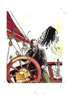 Enea Riboldi - Dampyr n. 25 - Enea Riboldi - Original Cover "Incubo fiammingo" - Page volante - Exemplaire unique - (2002)