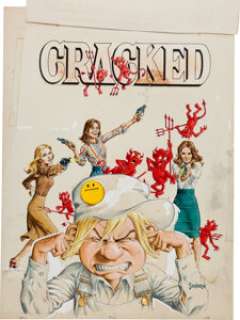 John Severin Cracked #151 Cover Painting Original Art (Major Publications, 1978). Poor ol’ Sylvester P. - | Heritage