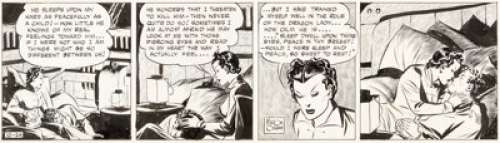 Milton Caniff Terry and the Pirates Daily Comic Strip Dragon Lady Original Art dated 10-24-36 (Chicago Tribune, - | Heritage