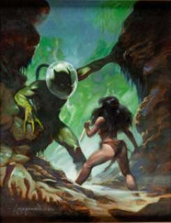 Mike Hoffman Planet Hunter Painting Original Art (2005). A classic layout in the EC Comics style, this is a -