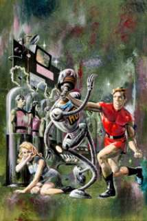 George Wilson Magnus, Robot Fighter #1 Cover Painting Original Art (Gold Key, 1963). Russ Manning (regular -