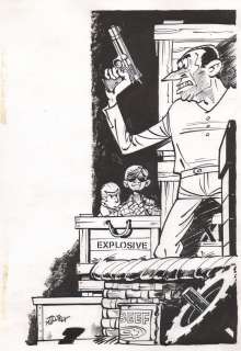 Tillieux | Gil Jourdan, illustration Ã  l’encre de Chine repr… | Millon